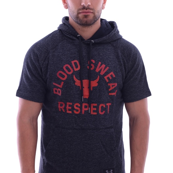 Under Armour Rock Dwayne Johnson sweatshirt Hoodie Work out Blood Sweat … - Picture 1 of 7